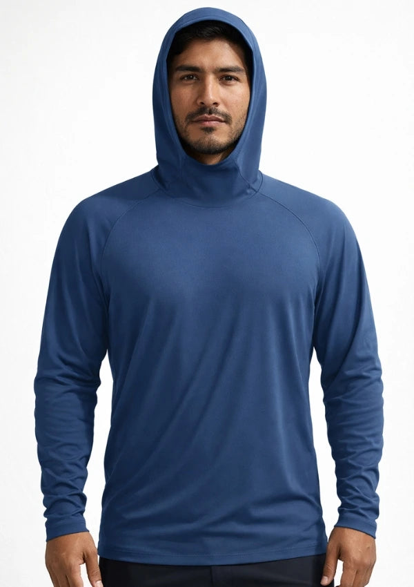 Camiseta UV50+ Manga Larga con Capucha para Hombre