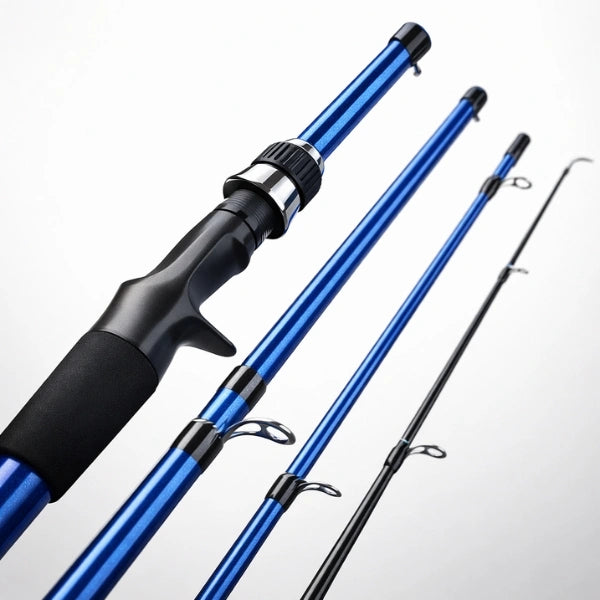 Caña de Pesca Profesional de Carbono Ultraligera 1.8m/ 2.1m de Alto Rendimiento + Estuche Premium GRATIS