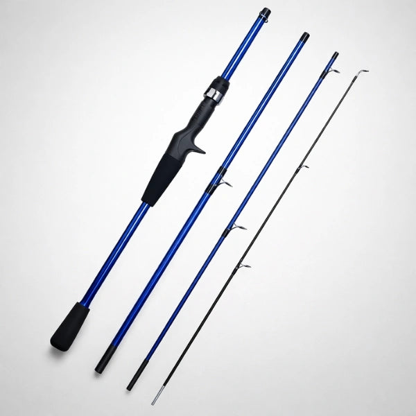 Caña de Pesca Profesional de Carbono Ultraligera 1.8m/ 2.1m de Alto Rendimiento + Estuche Premium GRATIS