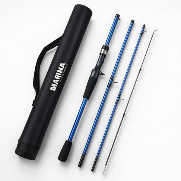 Caña de Pesca Profesional de Carbono Ultraligera 1.8m/ 2.1m de Alto Rendimiento + Estuche Premium GRATIS