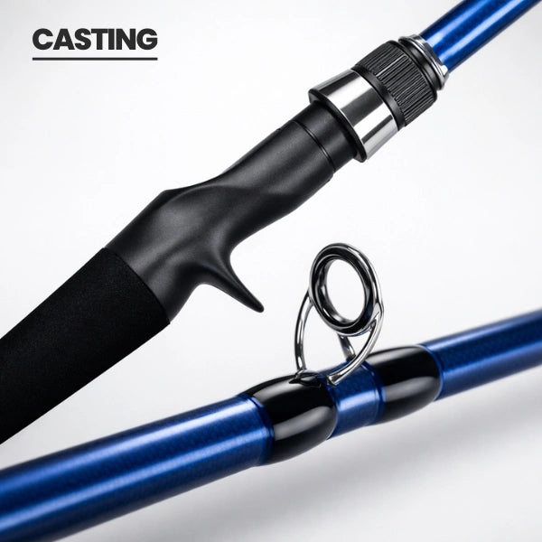 Caña de Pesca Profesional de Carbono Ultraligera 1.8m/ 2.1m de Alto Rendimiento + Estuche Premium GRATIS