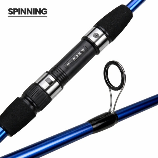 Caña de Pesca Profesional de Carbono Ultraligera 1.8m/ 2.1m de Alto Rendimiento + Estuche Premium GRATIS