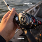 Carrete de Pesca Profesional Black Phantom X + Kit Premium GRATIS con Lentes Polarizadas UV400 y Estuche Protector EVA