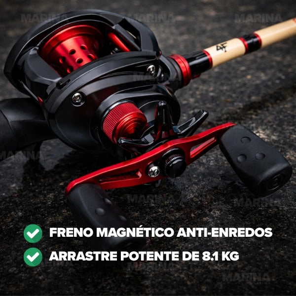 Carrete de Pesca Profesional Black Phantom X + Lentes Polarizadas UV400 GRATIS